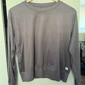 Vuori Long Sleeve Crewneck in Mauve Gray